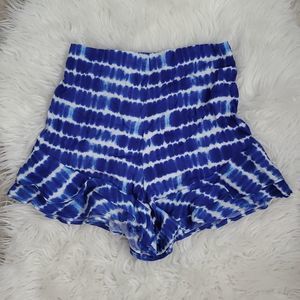 Speechless Kids Girls Blue and White Ruffle Shorts Size M